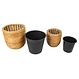 Pflanztopf "Rattan", 2er Set