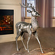 Großer Deko-Hirsch "Silver", 72 cm
