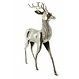 Großer Deko-Hirsch "Silver", 72 cm