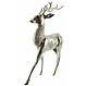 Großer Deko-Hirsch "Silver", 72 cm