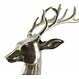 Großer Deko-Hirsch "Silver", 72 cm