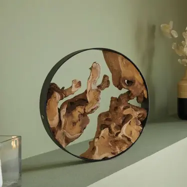 Deko-Reif "Metal & Wood"