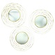 Runde Deko-Spiegel, 3er Set, Goldfinish