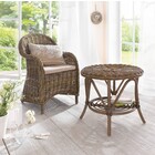 Rattansessel "Laurent" mit Sitzkissen