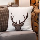 Deko-Kissen "Hirschgeweih", 45 x 45 cm