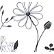 Wanddeko "Blüten"