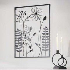 Wanddeko "Blüten"