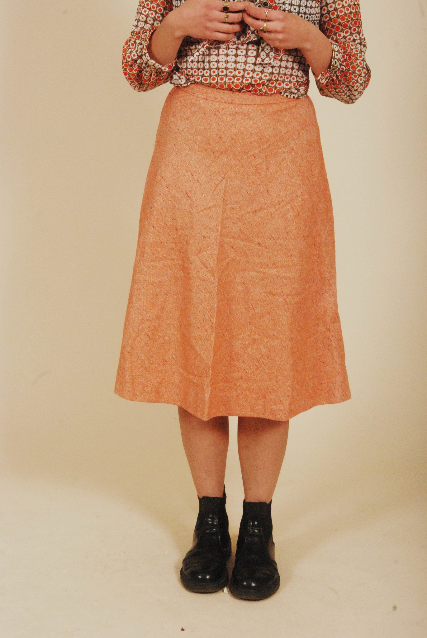 High waist 70s skirt