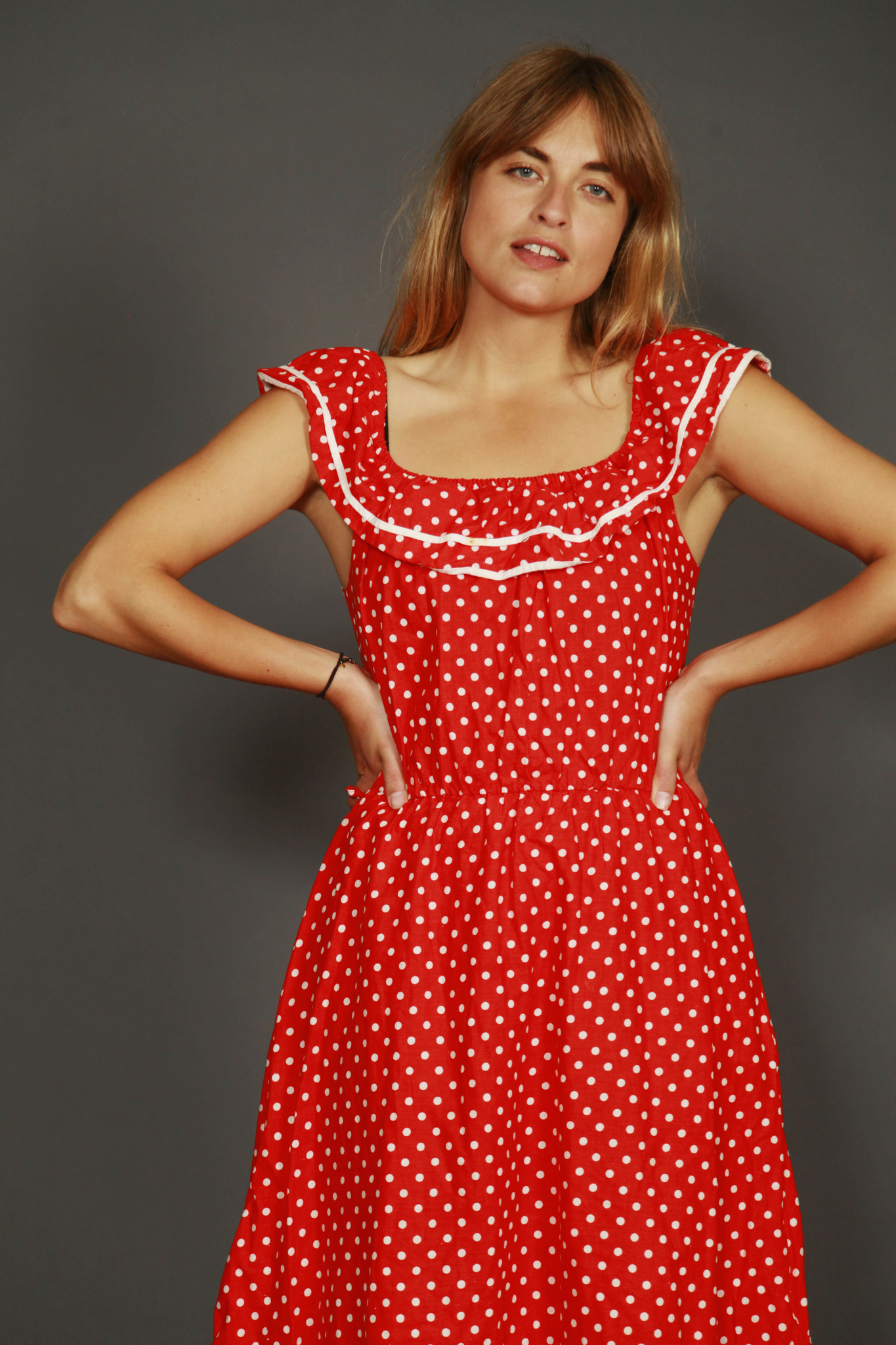 floral button front dress - VNTG Label