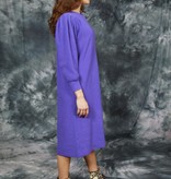 Purple 80s winter dress