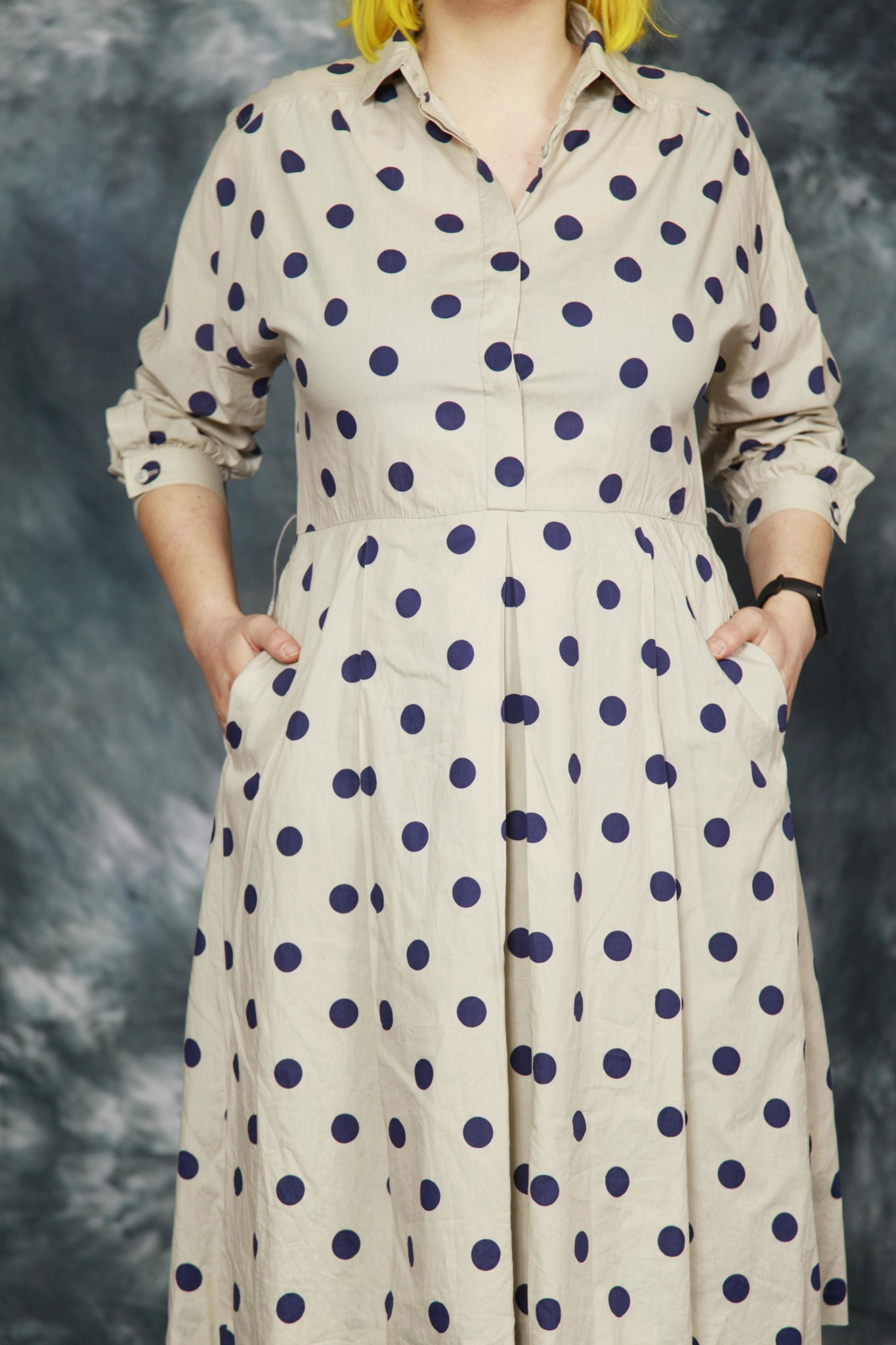 90s polka dot dress