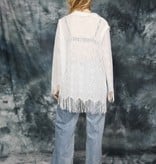 White 80s lace top