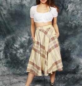 Classy printed  70s skirt