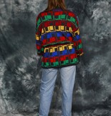Colorful 80s cardigan