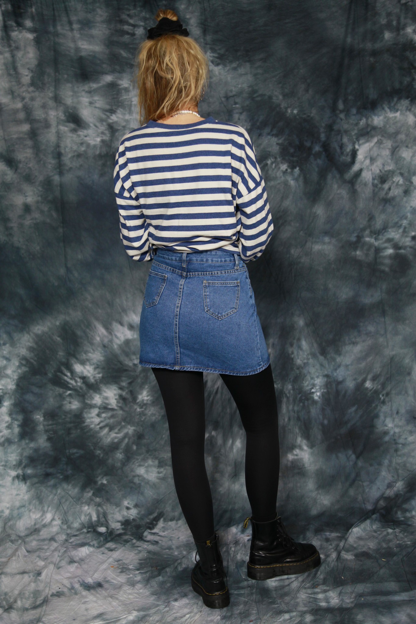 black denim skirt 90s