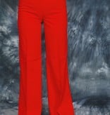 Flared trousers in red