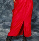 Red 80s midi skirt