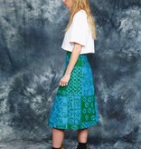 Colorful 70s wrap skirt
