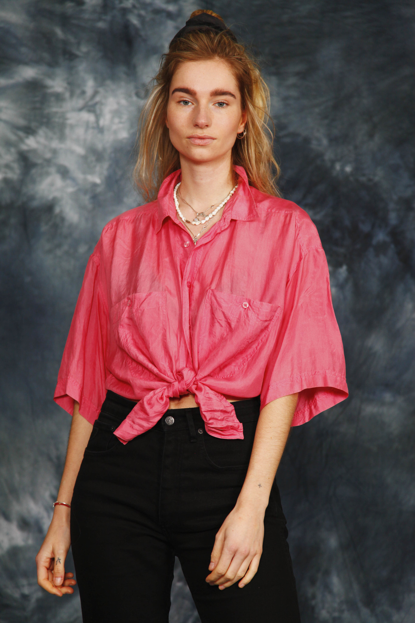 90s silk shirt