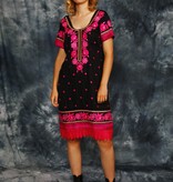 Floral 90s tunic dress