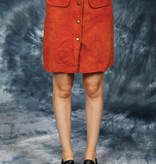 Leather 70s mini skirt