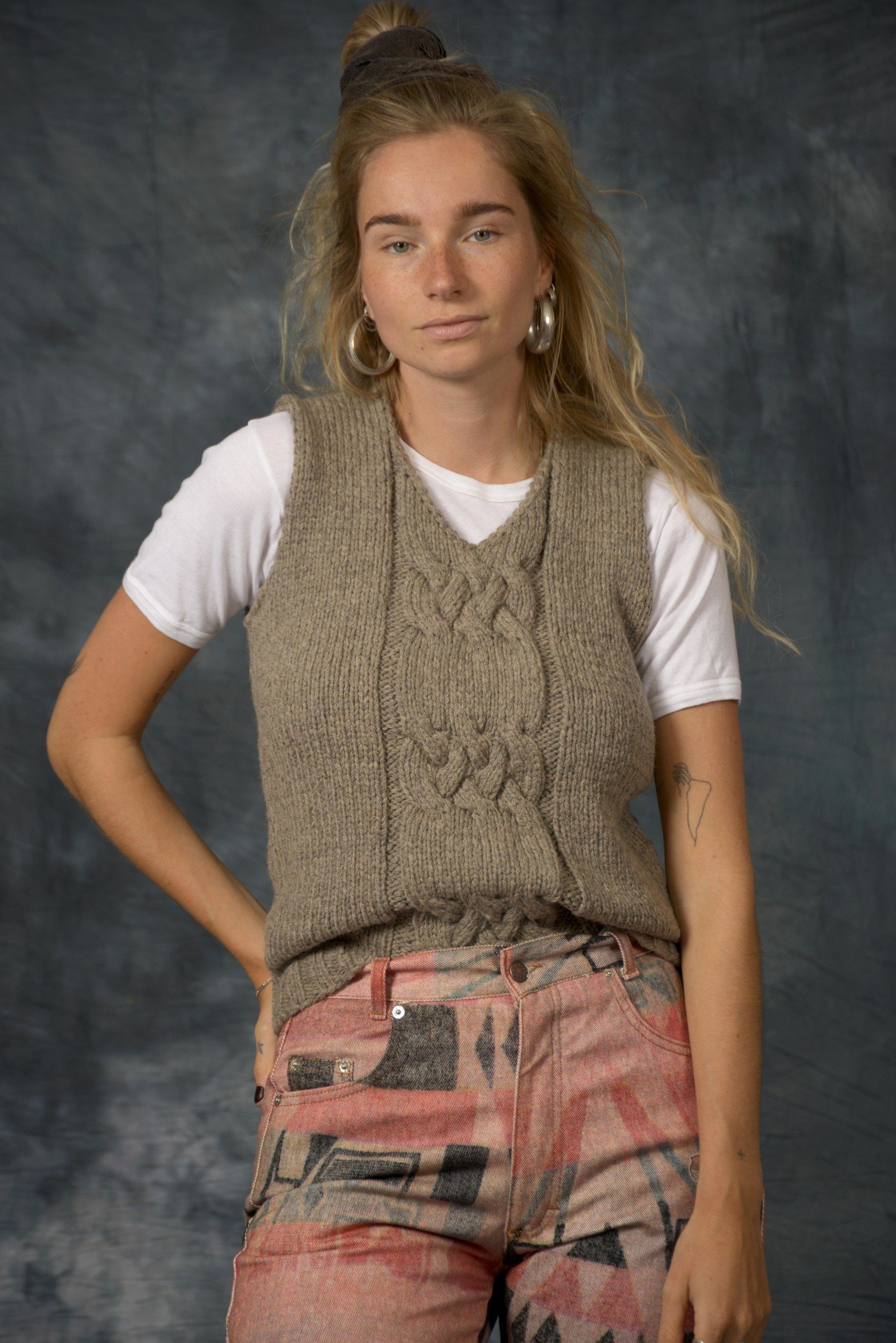 Lovely knitted vest