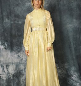 Yellow 80s maxi dress