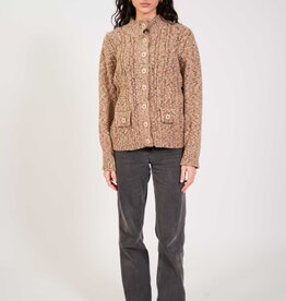 Comfy chunky cardigan in brown