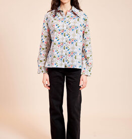 Floral 70s blouse