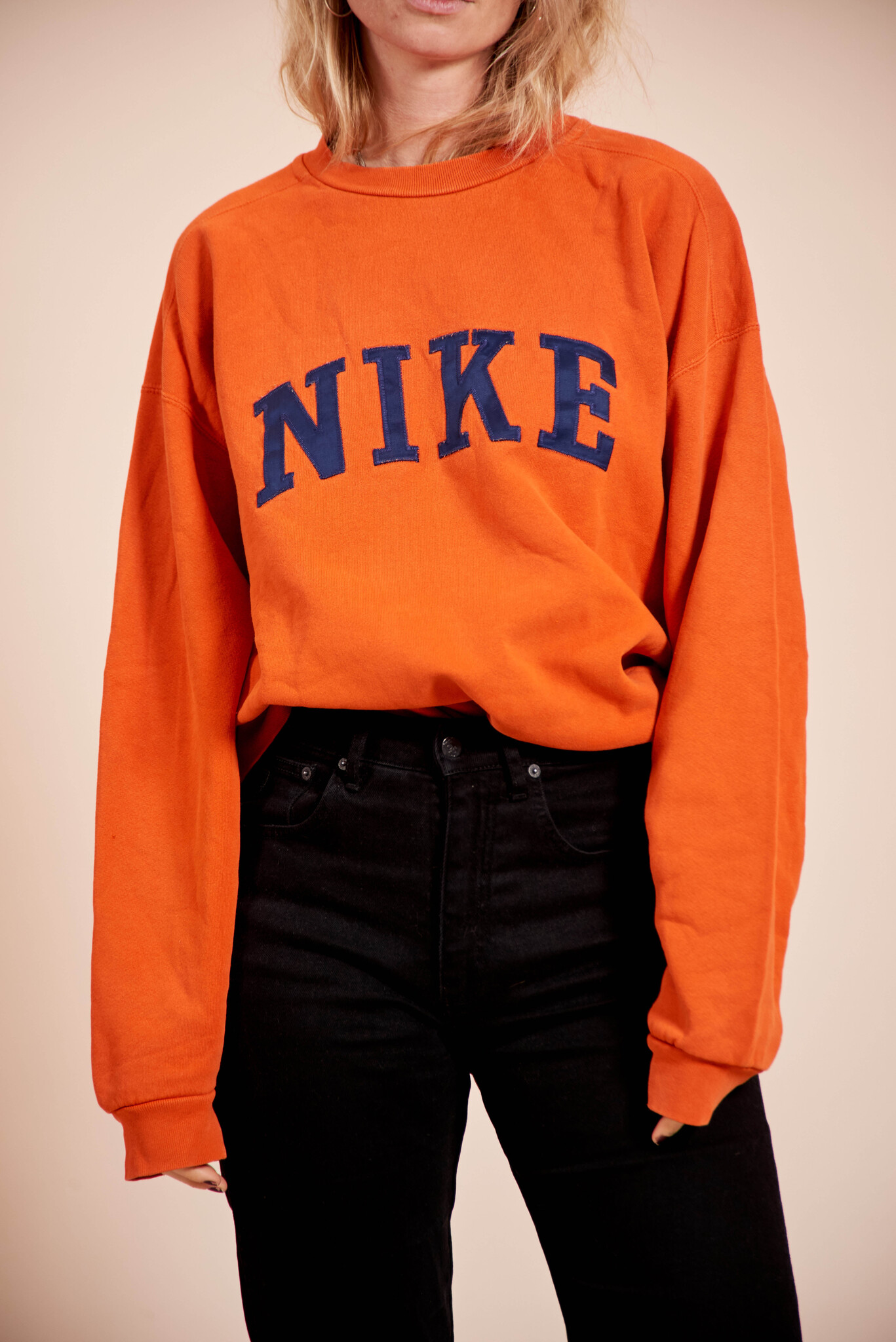 Orange 90s Nike jumper