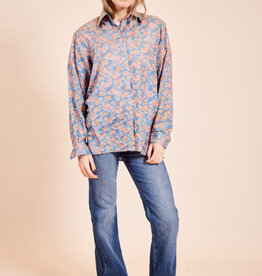 Floral 90s silk blouse