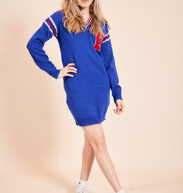 Blue 80s sweater dress