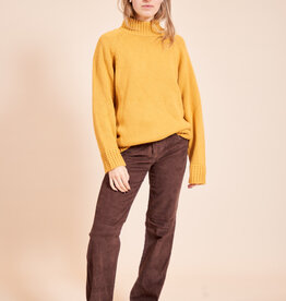 Classic turtleneck jumper in yellow