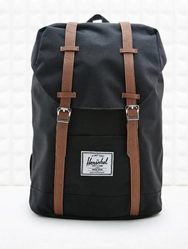 Black and brown backpack