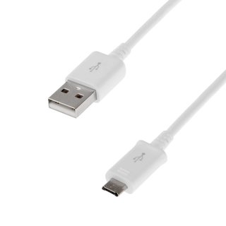 Micro USB 2.0 Originele data + oplaadkabel 1,5 meter - Wit