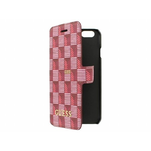 Guess Originele Jet Set Folio Bookcase hoesje voor de Apple iPhone 6 / 6S - Roze