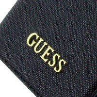 Guess Originele Saffiano Collection Folio Bookcase hoesje voor de Apple iPhone 7 / 8 Plus - Zwart