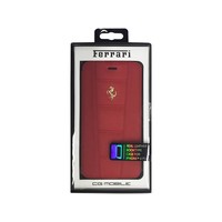 Ferrari Originele Bookcase Hoesje voor de Apple iPhone 6 Plus / 6S Plus - Rood