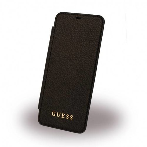 Guess Originele Transparante Iridescent Samsung Galaxy S8 Plus Backcase - Zwart