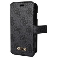 Guess Originele Monogram Folio Bookcase Hoesje voor de Apple iPhone 6 / 6S - Grijs