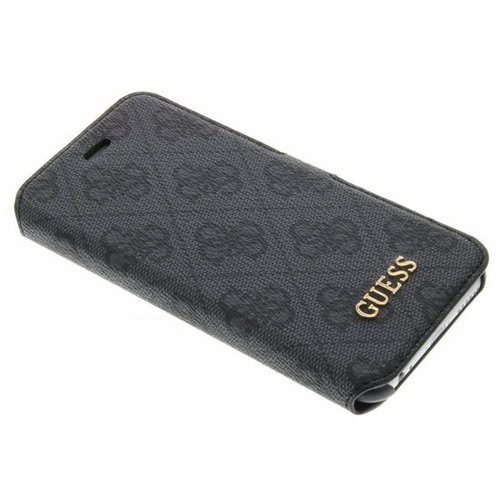 Guess Originele Monogram Folio Bookcase Hoesje voor de Apple iPhone 6 / 6S - Grijs