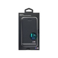 BMW Originele Sport Carbon Effect Folio Bookcase voor de Apple iPhone 6 / 6S - Zilver