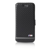 BMW Originele Sport Carbon Effect Folio Bookcase voor de Apple iPhone 6 / 6S - Zilver