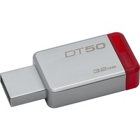 Kingston Technology DT 50 USB 3.1 / 3.0 Flashstation - 32 GB Rood