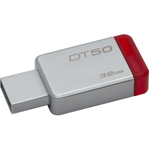 Kingston Technology DT 50 USB 3.1 / 3.0 Flashstation - 32 GB Rood