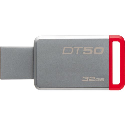 Kingston Technology DT 50 USB 3.1 / 3.0 Flashstation - 32 GB Rood