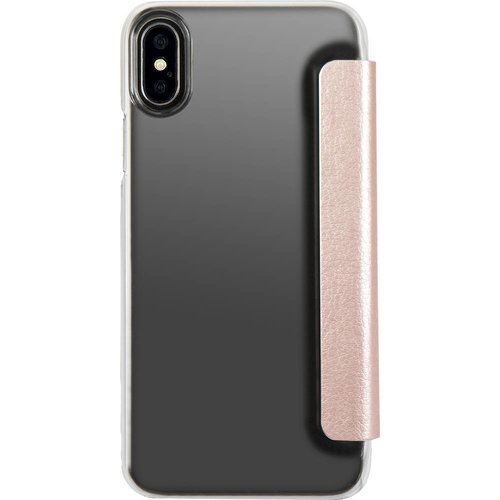 Guess Originele Iridescent Folio Bookcase hoesje voor de Apple iPhone X / XS - Rosé Goud