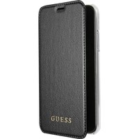 Guess Originele Iridescent Folio Bookcase hoesje voor de Apple iPhone X  /  XS - Zwart