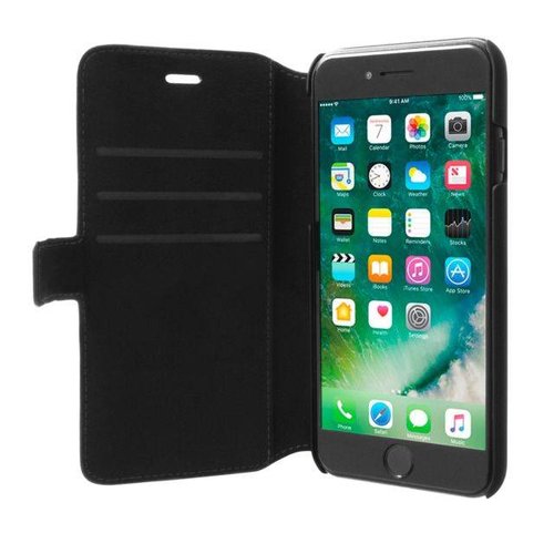 Mercedes-Benz Originele Bow I Folio Bookcase voor de Apple iPhone 6 Plus / 6S Plus / 7 Plus en 8 Plus -  Zwart