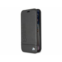 BMW Originele Signature Debossed Folio Bookcase voor de Apple iPhone X / XS - Zwart